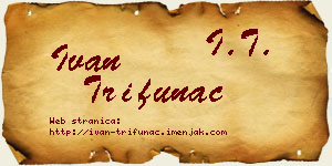 Ivan Trifunac vizit kartica
